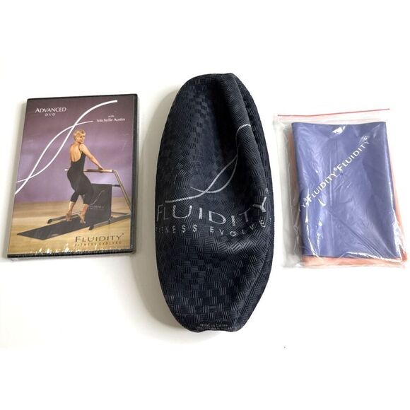 Fluidity Michelle Austin DVD Advanced Barre Resistance Bands Ball New Sealed